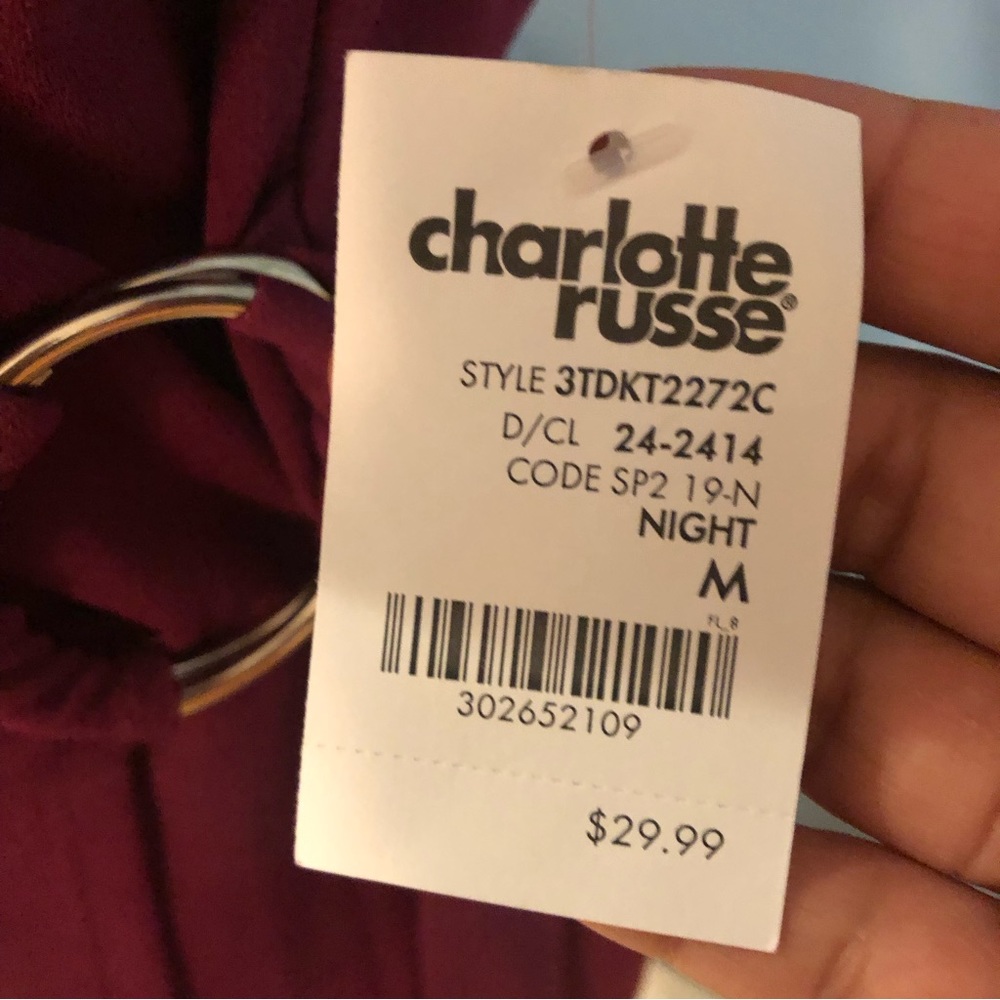 Charlotte Russe Cocktail Purple Dress - Picture 4 of 8
